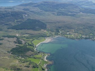 General oblique aerial view of Ardarroch and Achintraid, taken from the NW.