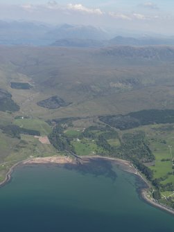 General oblique aerial view of Applecross Bay, taken from the SW.