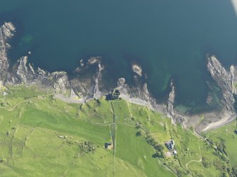Oblique aerial view of Mingary Castle, taken from the NE.