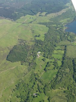 General oblique aerial view of Drimnin House and policies, taken from the NW.