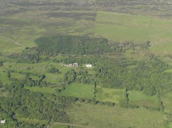 General oblique aerial view of Drimnin House and policies, taken from the SW.