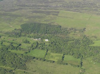 General oblique aerial view of Drimnin House and policies, taken from the SW.