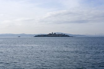 Distant general view from the E of the island.