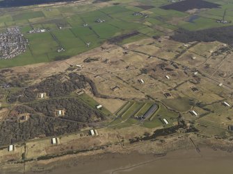 Oblique aerial view centred on part of the explosives works, taken from the SSW.