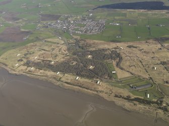 Oblique aerial view centred on part of the explosives works, taken from the SSE.