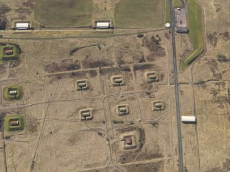 Oblique aerial view centred on part of the explosives factory, taken from the ENE.