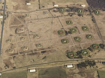 Oblique aerial view centred on part of the explosives factory, taken from the ESE.