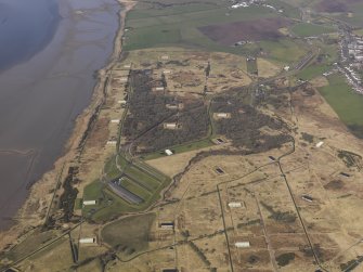 Oblique aerial view centred on part of the explosives factory, taken from the E.