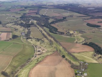 Oblique aerial view centred on the Avenue, taken from the ENE.