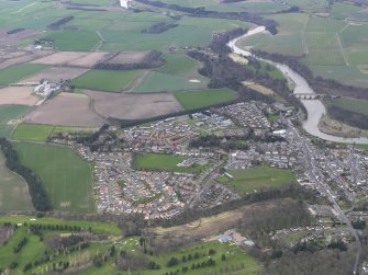 General oblique aerial view of the town, taken from the WSW.