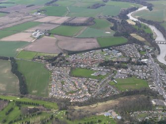 General oblique aerial view of the town, taken from the WSW.