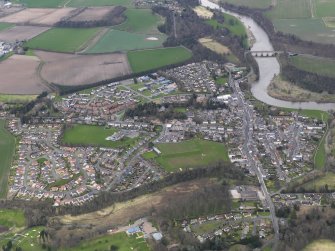 General oblique aerial view of the town, taken from the WSW.