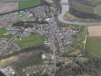 General oblique aerial view of the town, taken from the WSW.