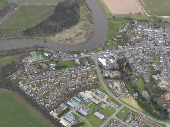 General oblique aerial view of the town, taken from the NNE.