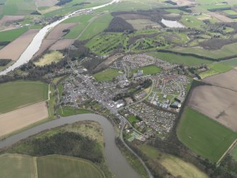 General oblique aerial view of the town, taken from the ESE.