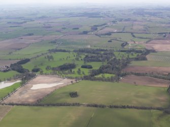 General oblique aerial view centred on the policies, taken from the ENE.