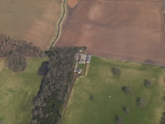 Oblique aerial view centred on the kennels, taken from the SW.