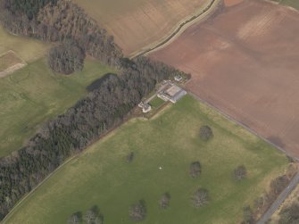 Oblique aerial view centred on the kennels, taken from the SSW.