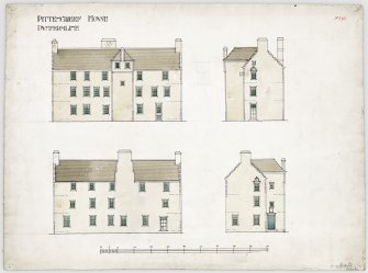 Elevations of Pittencrieff House, Dunfermline.