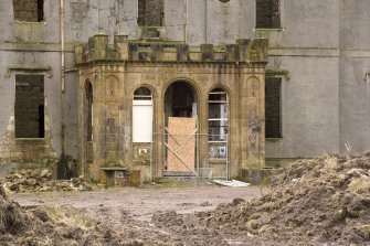 Entrance porch, view from NNE