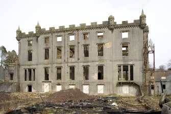 Central block, view from S