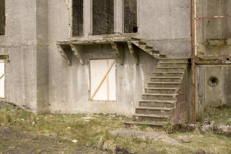 S facade, view of external stair