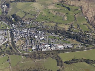 General oblique view centred on the town, taken from the SW.