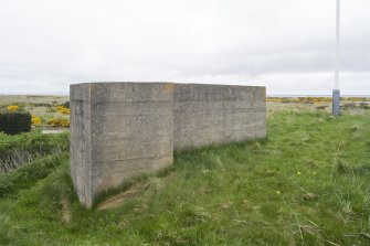 View from SSW showing blocked loopholes and doorway.