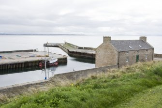 View from NE showing Telford House and North Pier.