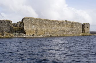 E wall, view from loch to S