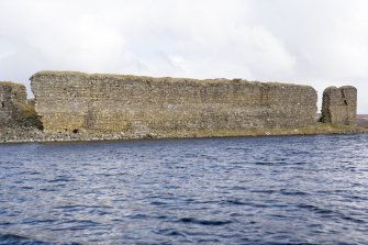 E wall, view from loch to SE
