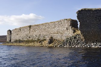 S wall, view from loch to ESE