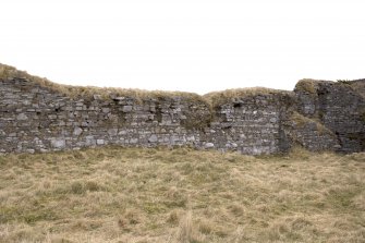 N wall, view from centre of courtyard (panorama image 4)