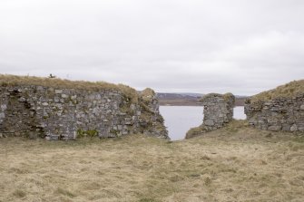 SW turret, view from centre of courtyard (panorama image 23)