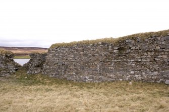 N wall, view from centre of courtyard (panorama image 33)