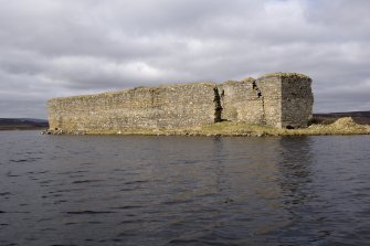 E wall, view from loch to NE