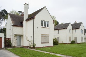 Detail of one sample detached house in Kinloss Park, the former officers' married quarters.