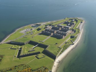 Oblique aerial view of Fort George, taken from the NNE.