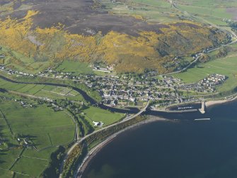 General oblique aerial view of Helmsdale, taken from the SW.
