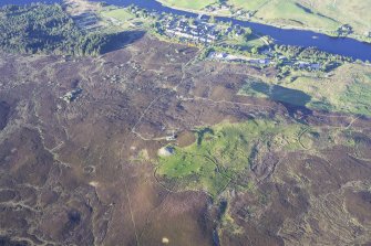 General oblique aerial view of The Ord, Lairg, taken from the WSW.