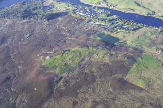 General oblique aerial view of The Ord, Lairg, taken from the SW.