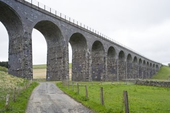 View from SE of Shankend railway viaduct