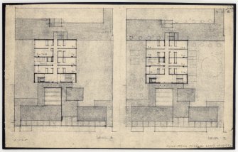 86 Princes Street, New Club.
Plans of level 6 and 7.
Insc: 'Level 6'  'Level 7'   'N.C. 8.'
