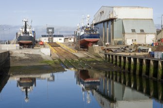 N Basin, boat yard, Macduff, view from W