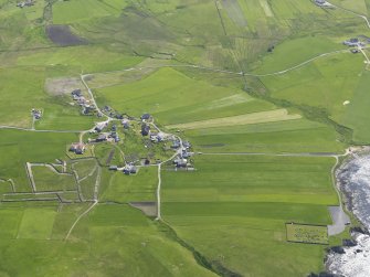 Oblique aerial view centred on the township of Ireland, taken from the W.