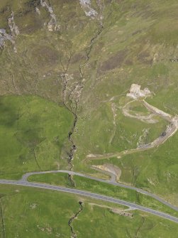 Oblique aerial view of the Catpund Burn, looking to the WSW.