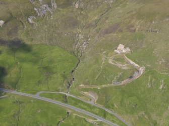 Oblique aerial view of the Catpund Burn, looking to the WSW.