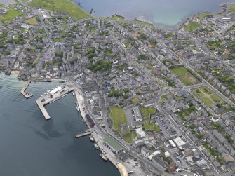 Oblique aerial view of Lerwick, looking to the S.