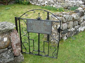 Detail of enclosure gate.