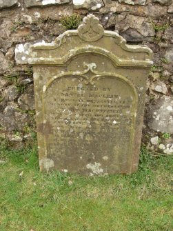View of gravestone dated 1831.